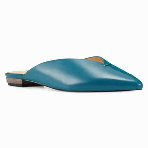 Nine West Flora Mules - Blue - Ireland (VO6981350)